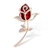 Elegant Rose Bow Tie Brooch Pin
