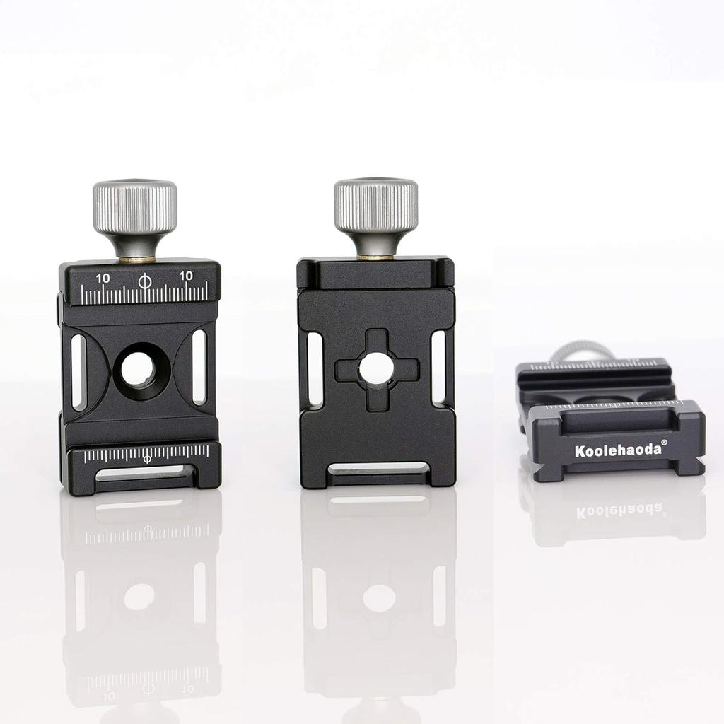 Koolehaoda Aluminum Quick Release Plate 38mm Wide Dovetail Metal 60mm Universal Quick Release Plate Fits Standard Clamp, + Arca-Swiss