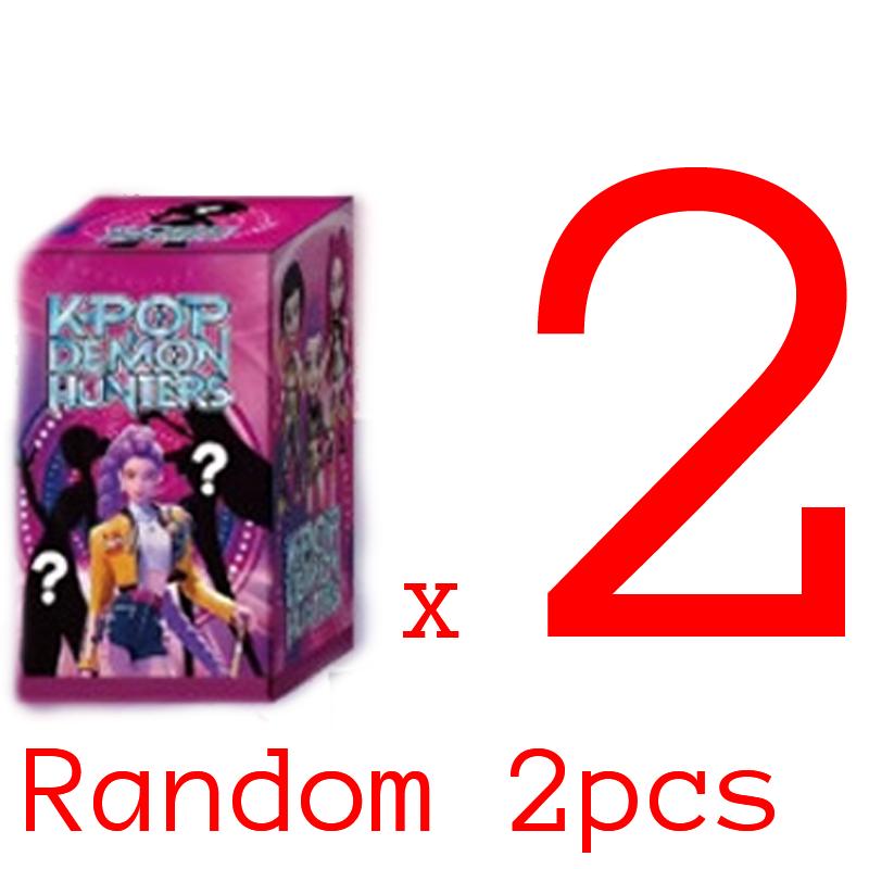 New Devil Hunter Blind Box 6pcs  Anime KPop Doll Vinyl Toy Rumi Mira Zoi Character Vinyl Mask Ornament Toy Christmas Gift