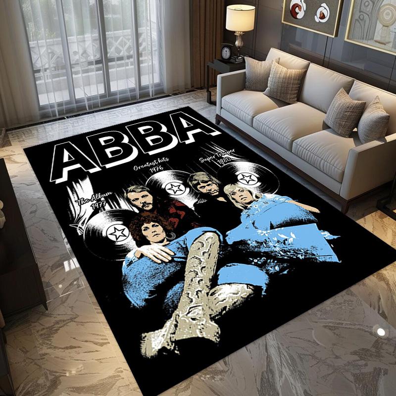 Tappeto ABBA Iconic Music Legacy Adatto a tutte le stagioni Tappetini da pavimento Regali di Natale Tappetino protettivo Decorazione per dormitorio