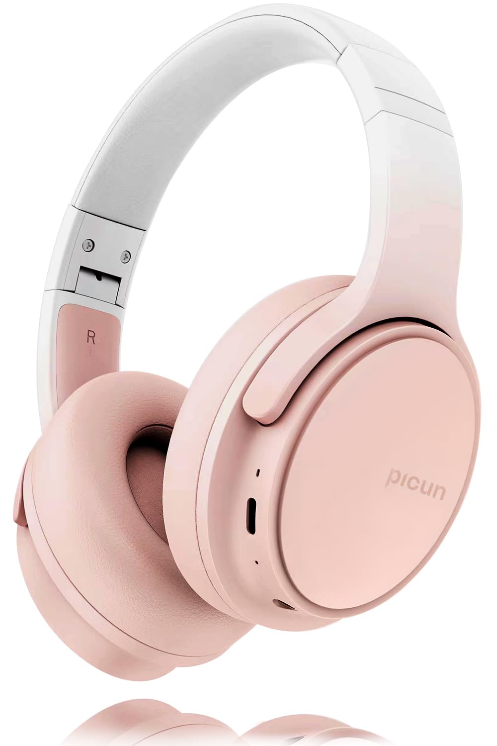 

New TYUW Wireless Bluetooth Supports Two Devices Connected Low Design for Less Sound Lightweight and Comfortable to 40mm HD Driver Up to 46 Hours of рожевий