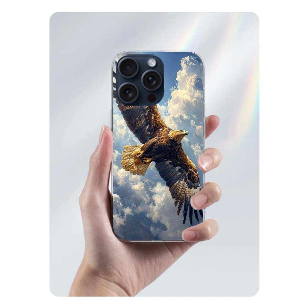 

Soaring Eagle Hunting Clear Phone Case For Iphone 17 Air 16 Pro Max 15 Pro 14 Plus 17E 16E 11 13 12 Mini Cover Cases Fundas Cell iPhone 16 Pro