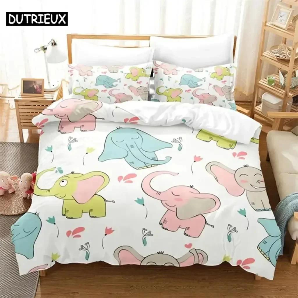 Luxury New 3D Print Pink Unicorn Queen Bedding Set Duvet Cover Set Bedding Digital Printing Bed Linen King Size Duvet Cover
