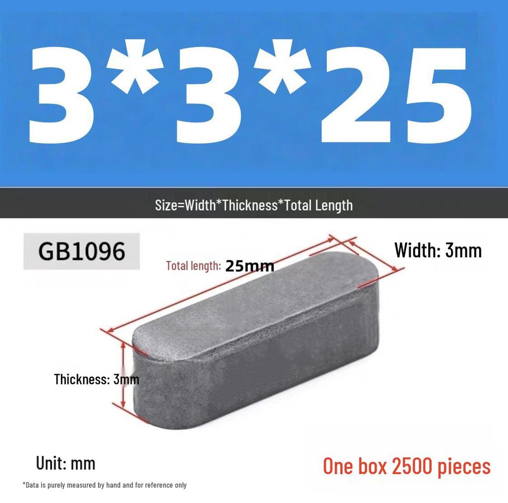 A3 Material Double Round Head Key Pin, Plain Key, Type A, Complete M3/M4/M5 Specifications