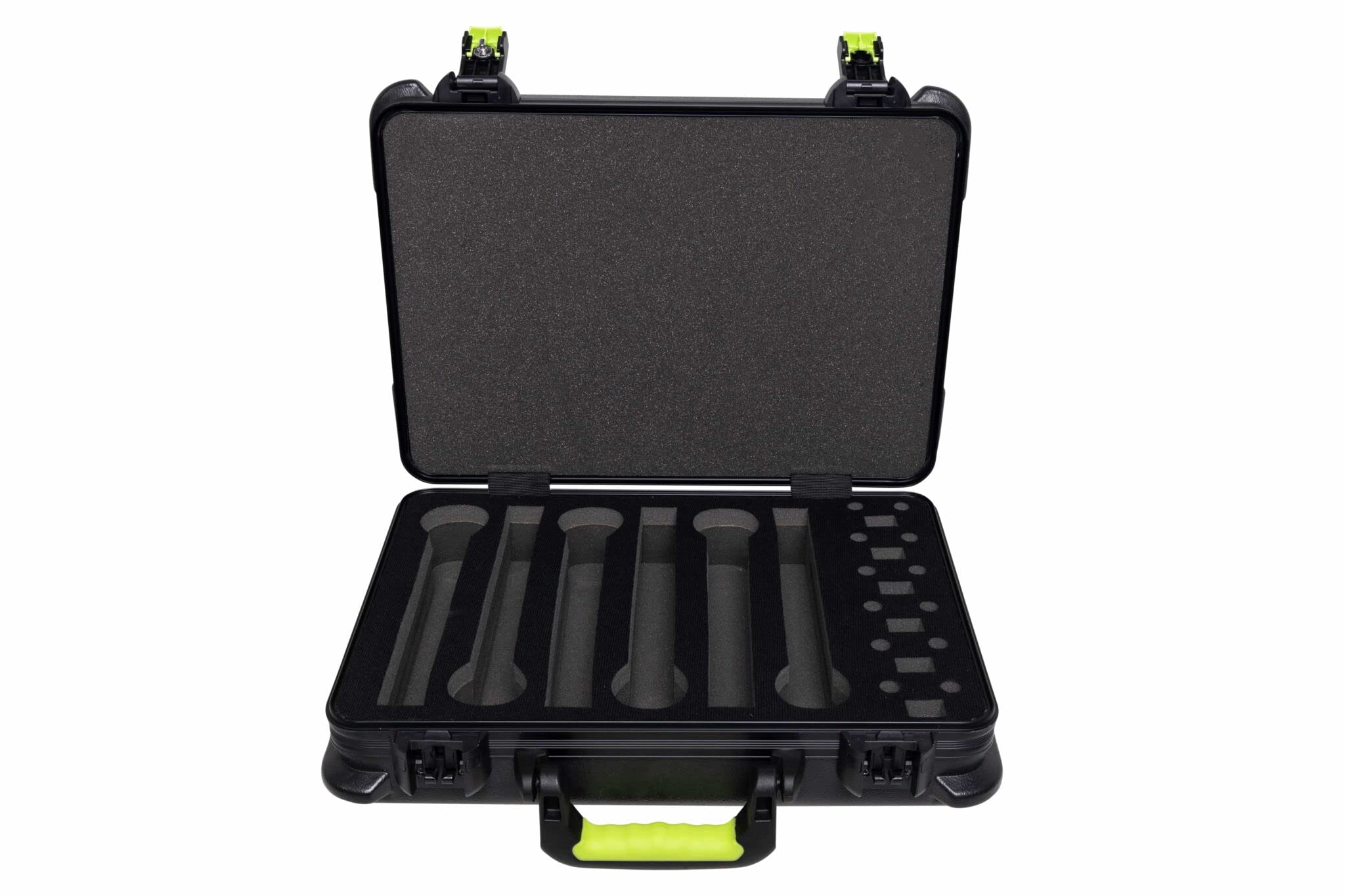 

Shure by Gator Microphone Case, PE Hard Case with TSA Lock, SH-MICCASEW06 (Holds 6 Microphones)
