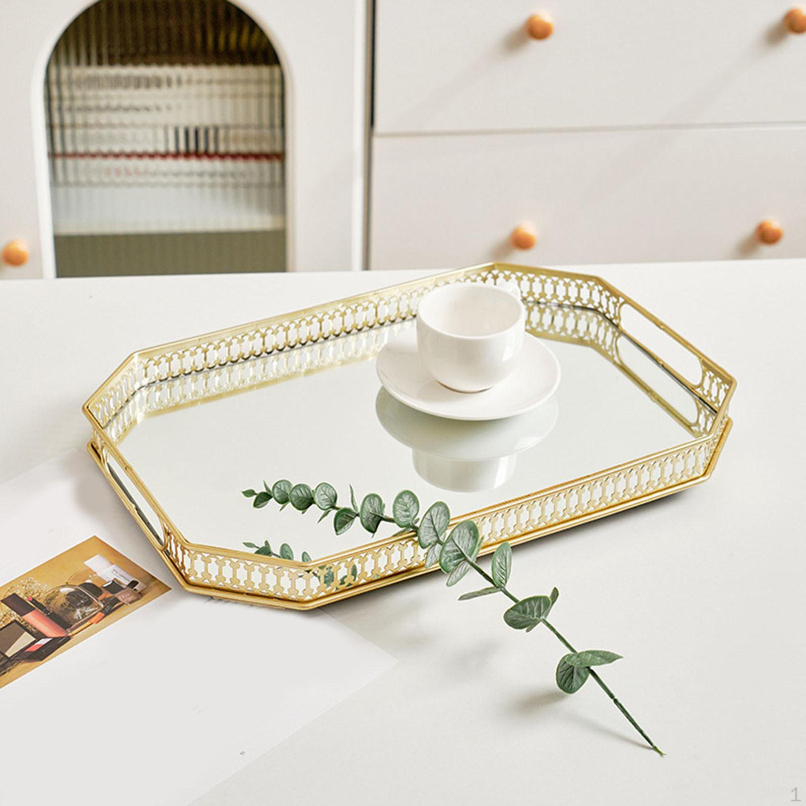 

Комод Піднос для макіяжу Косметичний флакон парфумів Тримач для догляду за шкірою Декоративний туалетний столик для спальні Size B