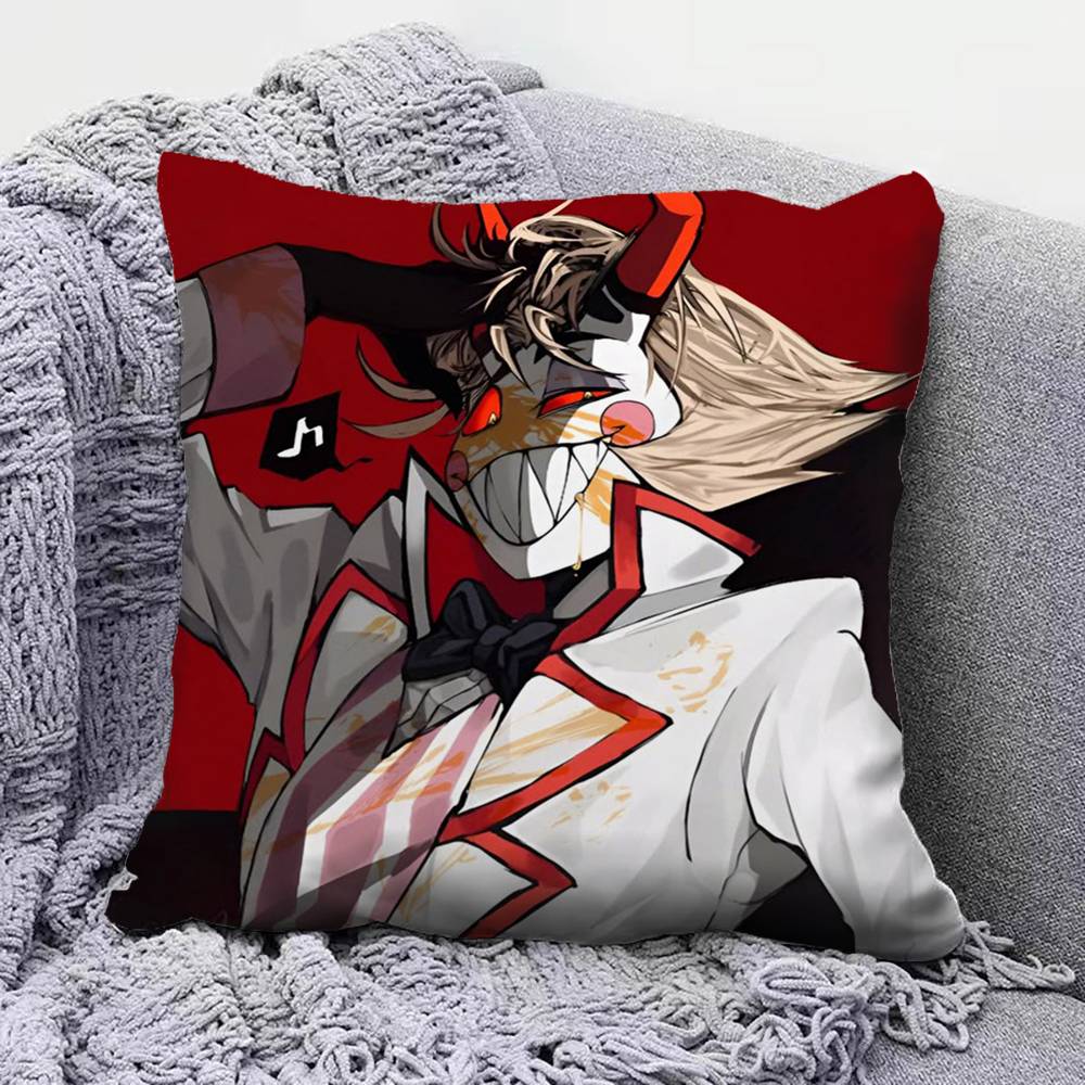 Hazbin HHotel Lucifer MMagne Pillow Covers Home Sofa Cushion Covers and Aecorative Custom