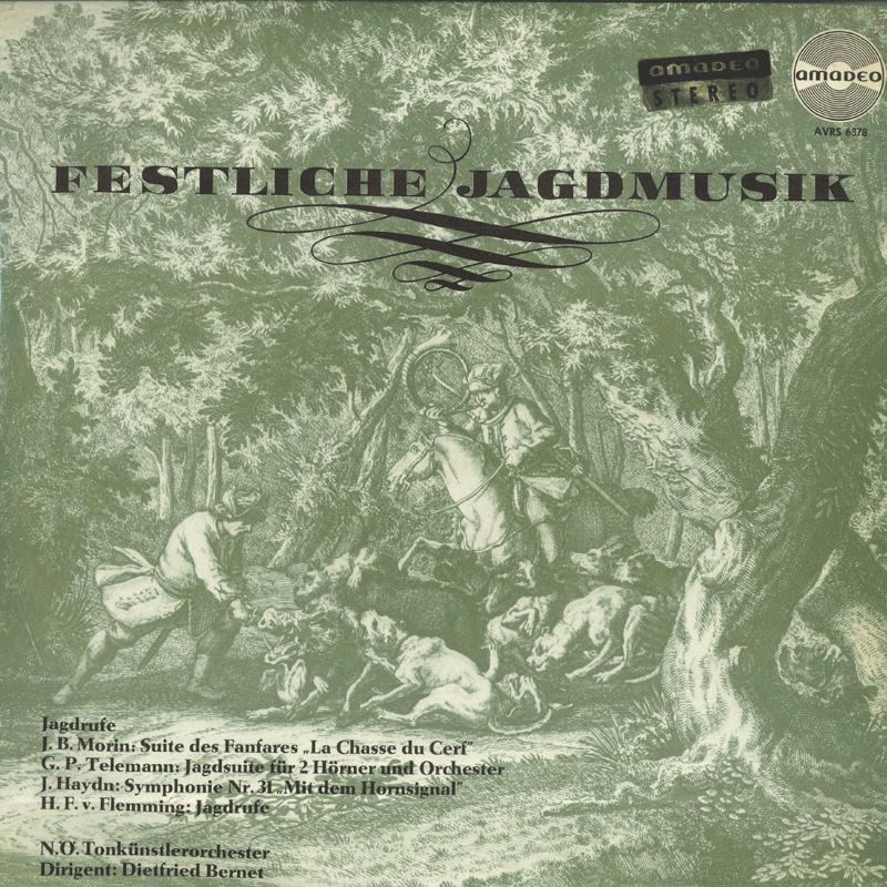 

LP Record DIETFRIED BERNET N O TONKUNSTLEROR Festliche Jagdmusik AVRS6378 AMADEO Austria Classical Used
