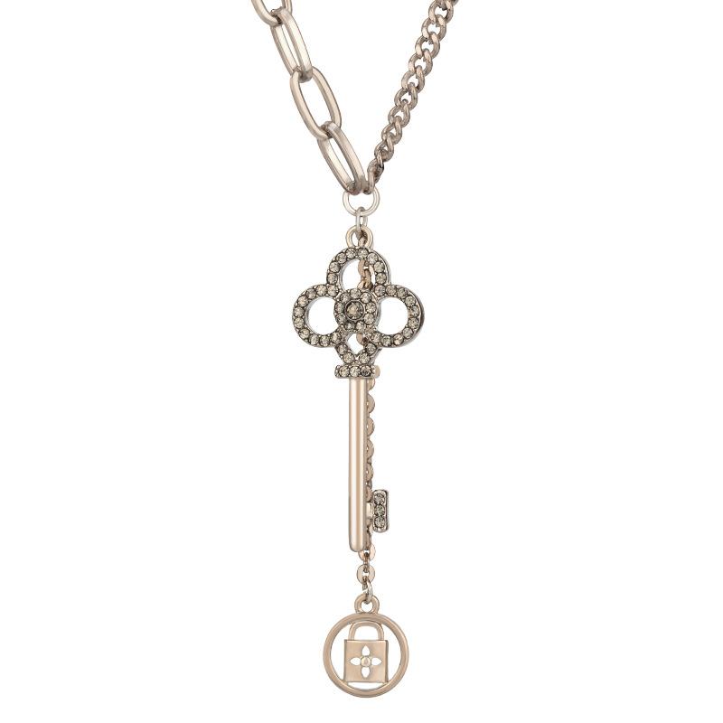 Korean Fashion Unique Key Necklace For Women With Timeless Design And Finish Luxurious