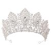 Cenmon Royal Queen Green Crown Big Diadem Bride Tiara Crowns for Women Bridal Wedding Party Crown Hair Dress Jewelry Accessori