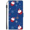 Christmas Flip Case For Motorola Moto G15 / G05 / E15 / G15 Power 4G Wallet Leather Cover With Lanyard Cartoon Wallet Phone Case