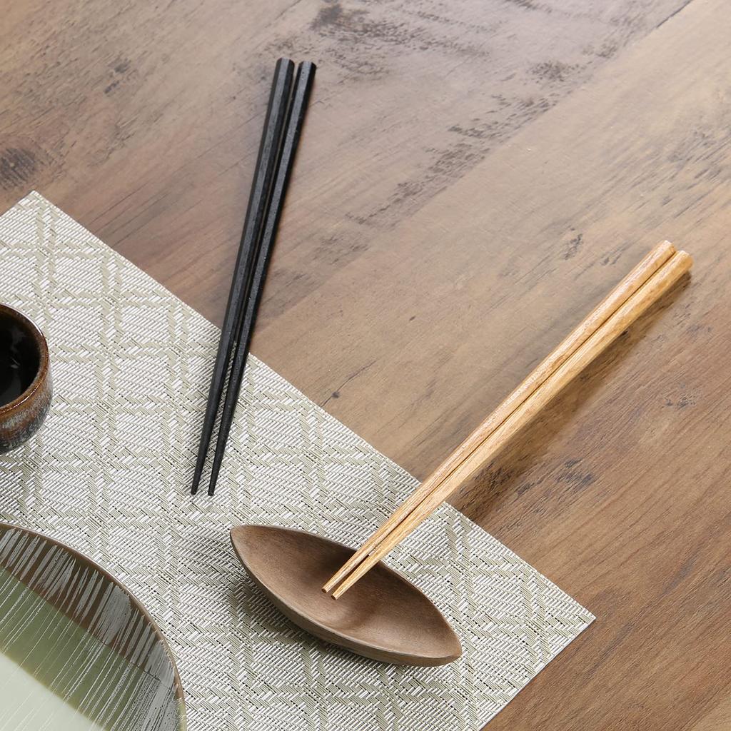 Fujiboeki Octagonal Set of 5 Made of Natural Lucky Charm Item 15418 Chopsticks, 22.5cm, Pairs, Wood, Chopsticks, No.
