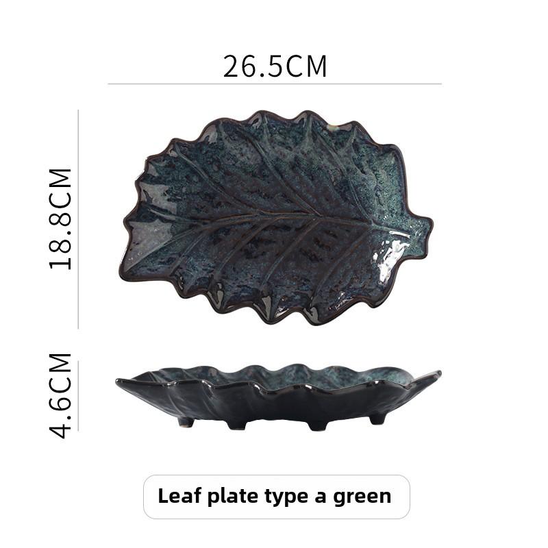 Creative Kiln Turned Commercial Large Chicken Steak Snack Plates Home Sushi Plates El Buffet Ceramic Home Fish Plates