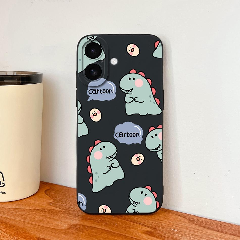 For iPhone 17 Pro Max / iPhone Air Phone Case Lovely Cartoon Liquid Silicone Full Coverage Anti Drop Bumper For iPhone17 Fundas