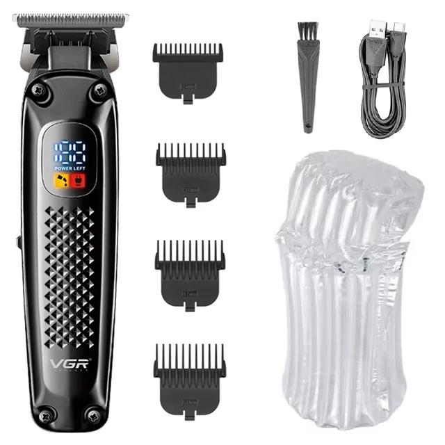 Ceramic Blade Carving Clipper Men USB Edging Hair Trimmer Machine LED Digital Display Electric Shaver Corded & Cordless Wireless
