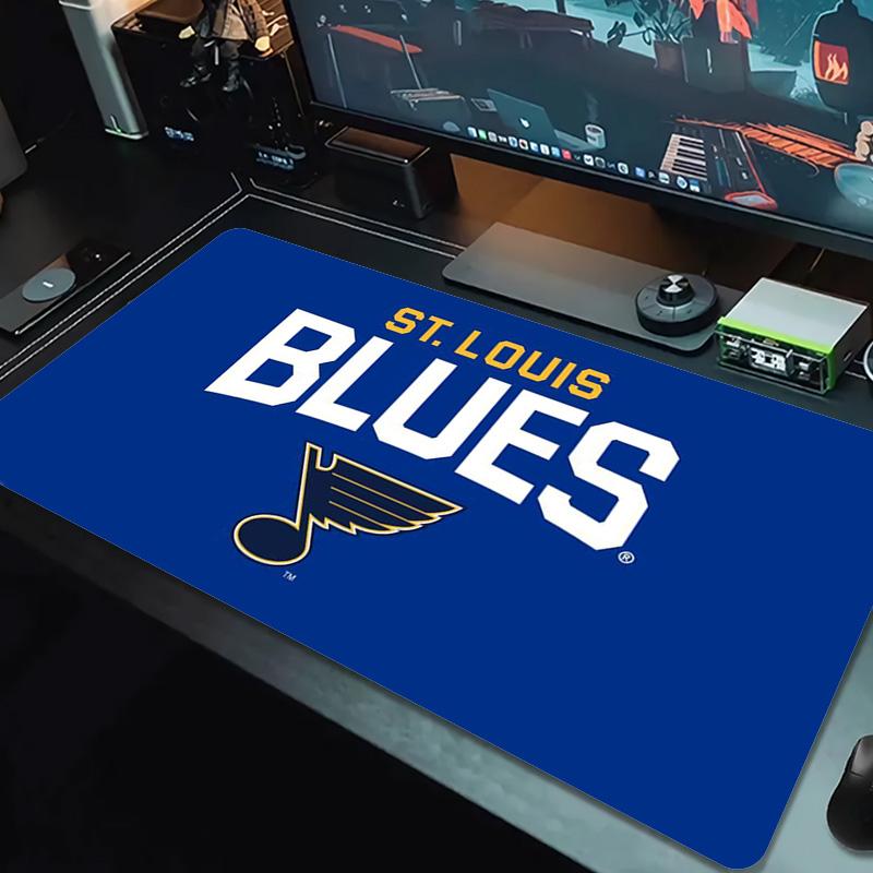 St. Louis Blues Color Mouse Pad Large Gaming Table Cushion Non-slip Laptop Tablet Big Mousepad XXL Mat Mini PC Playmat With Lock Edge