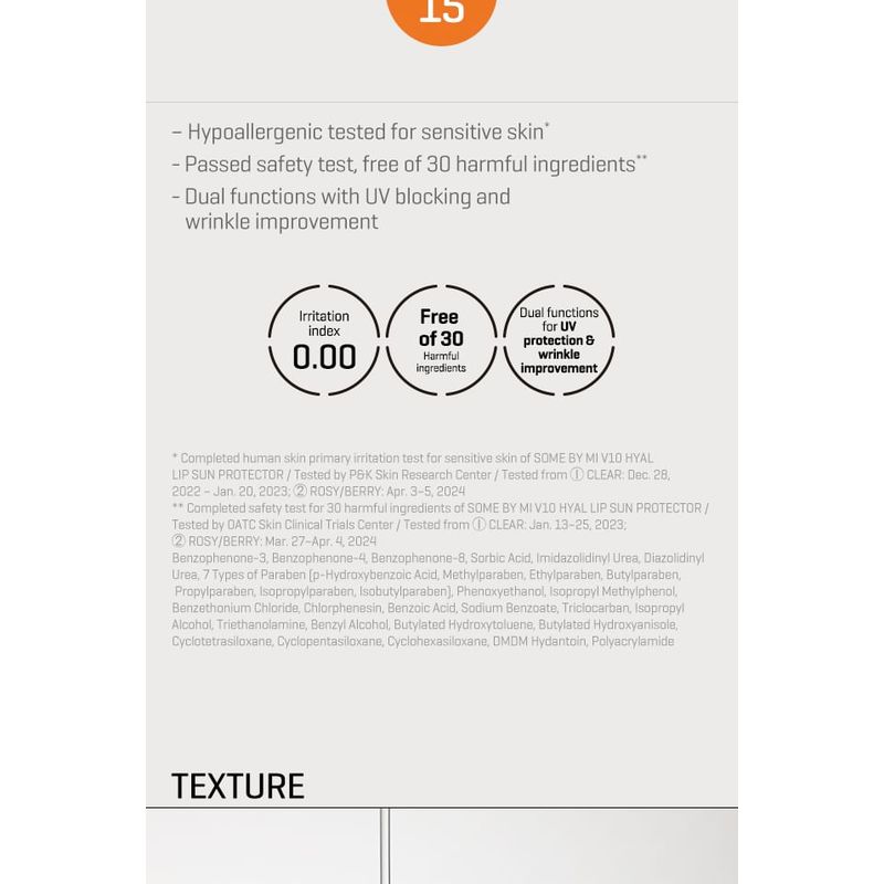 SOME BY MI - V10 Hyal Lip Sun Protector - 2 Colors