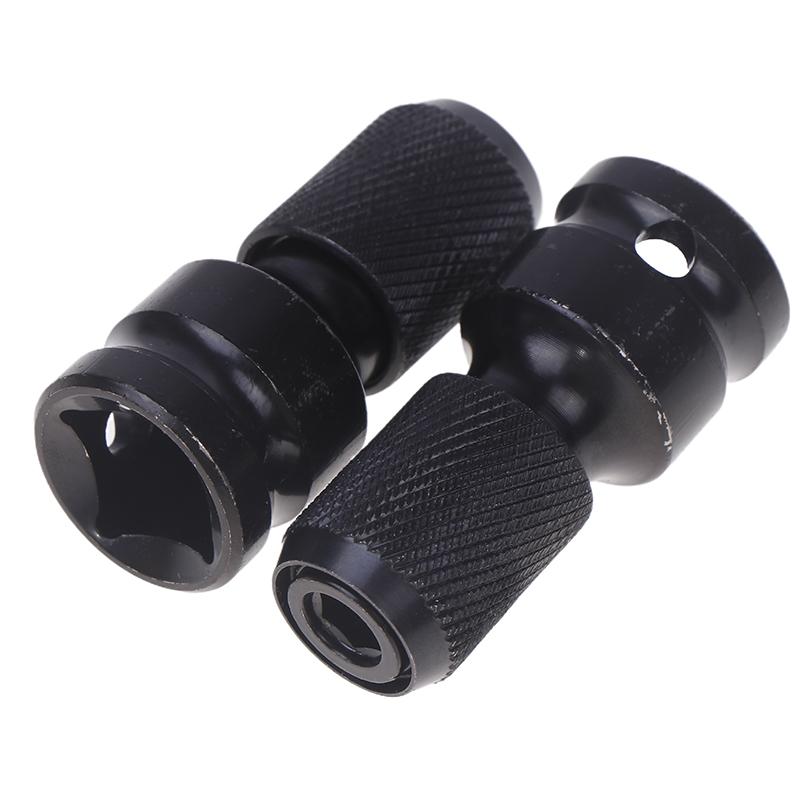 Impact Screwdriver Bit Holders,1/2-Inch Square Drive To 1/4-Inch Quick Release Hex Socket Adapter With Screwdriver Bits