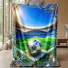 Soccer Skills Mastery Theme blanket Lightweight Warm Flannel Blanket Decorative Throw Blanket for Home Decoration