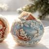 Christmas Snow Candle Making Silicone Mould Food Grade Flexible High Temperatures Resistant Easy Releases for Kids and Adults
