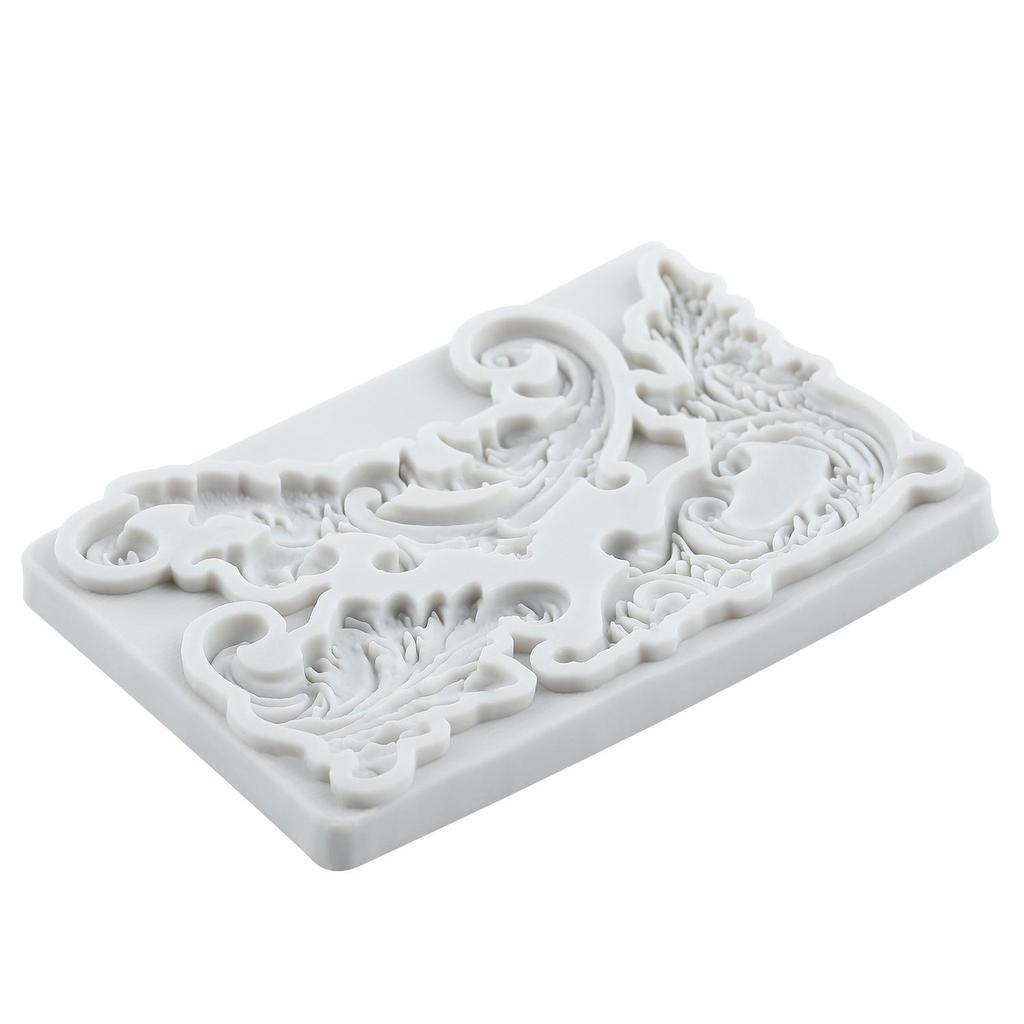 Baroque Silicone Molds Curlicues Scroll Lace Fondant Mold Cake Decorating Tools Cupcake Topper Candy Chocolate Gumpaste Mold