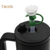 1/9 bucăți capace de paie din silicon pentru ceașcă de 30/40 oz Toppers de paie în formă de floare drăguță pentru pahare Capace de paie de băut rezistente la praf de 10 mm Capace reutilizabile