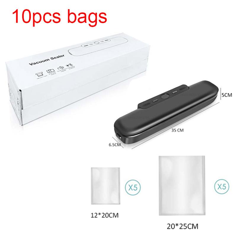 

Пищевой вакуумный упаковщик вакуумная упаковочная машина для пищевых продуктов автоматическая бытовая пищевая вакуумная упаковочная машина с 10/50 шт упакованных пакетов EU Plug 220V