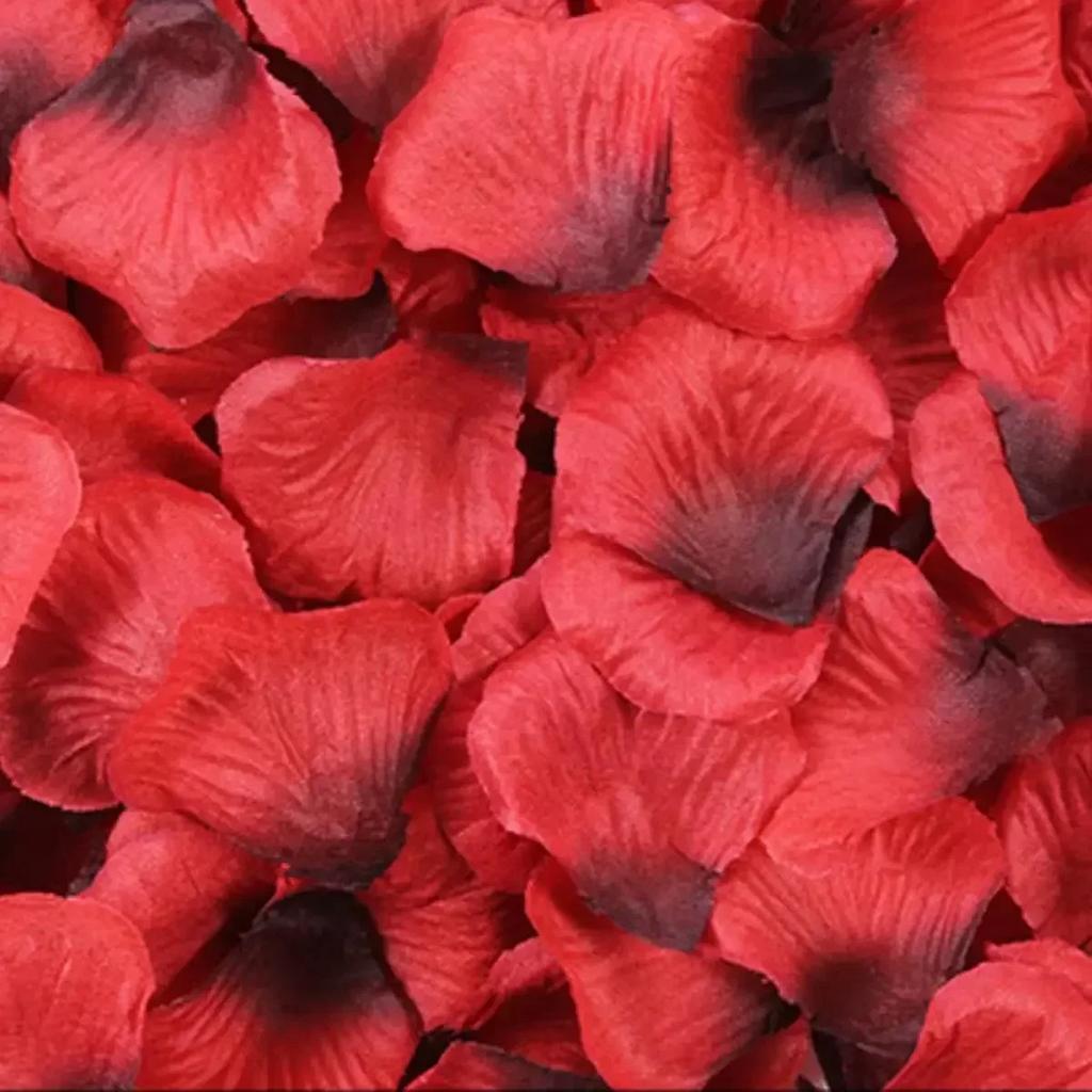 2000/100pcs Artificial Rose Petals Flowers Colorful Silk Roses Fake Petal for Romantic Valentine Day Wedding Party Favors Decor