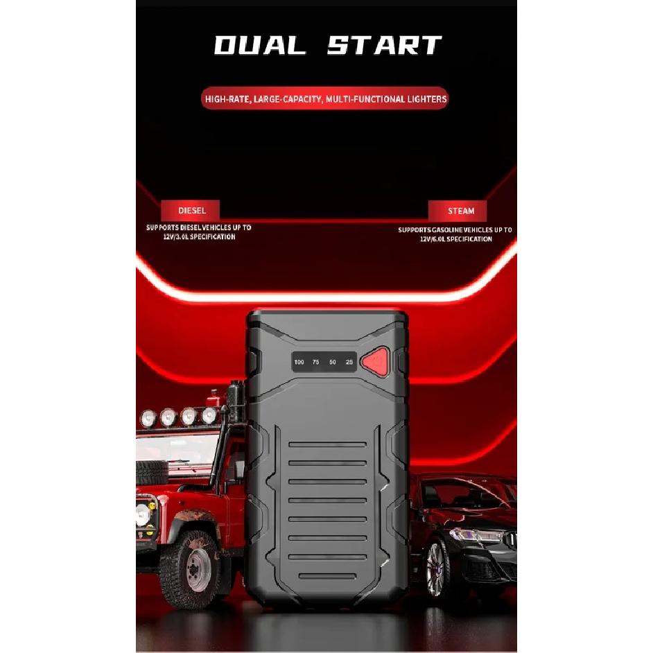 12V 800A Car Battery Jump Starter,Portable Jump Starter Battery Pack,Battery Booster,Jumper Cables for 6.0L Gas and 3.0L Diesel