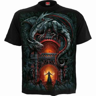 NEUER Spiraldrache#039;S LAIR T-SHIRT/Drache/Feuer/Erwacht/Schädel/Fahrrad/Tee Unisex T-Shirt