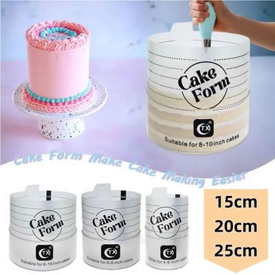 15/20/25cm Verstellbarer Runder Kuchenringform Ausziehbar Mit Skala Mousse Dessert Kuchen Sahne Backen Küchenwerkzeuge Kuchen Styling-Set