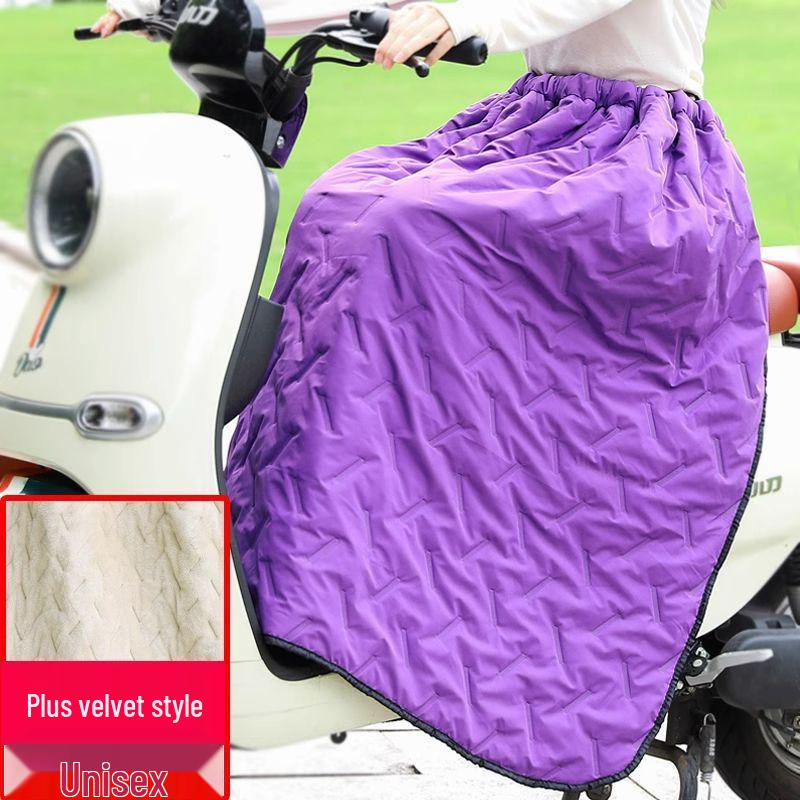 Winter Windproof Fleece-Lined Skirt for Leg and Knee Protection - Unisex Warm Riding Gear