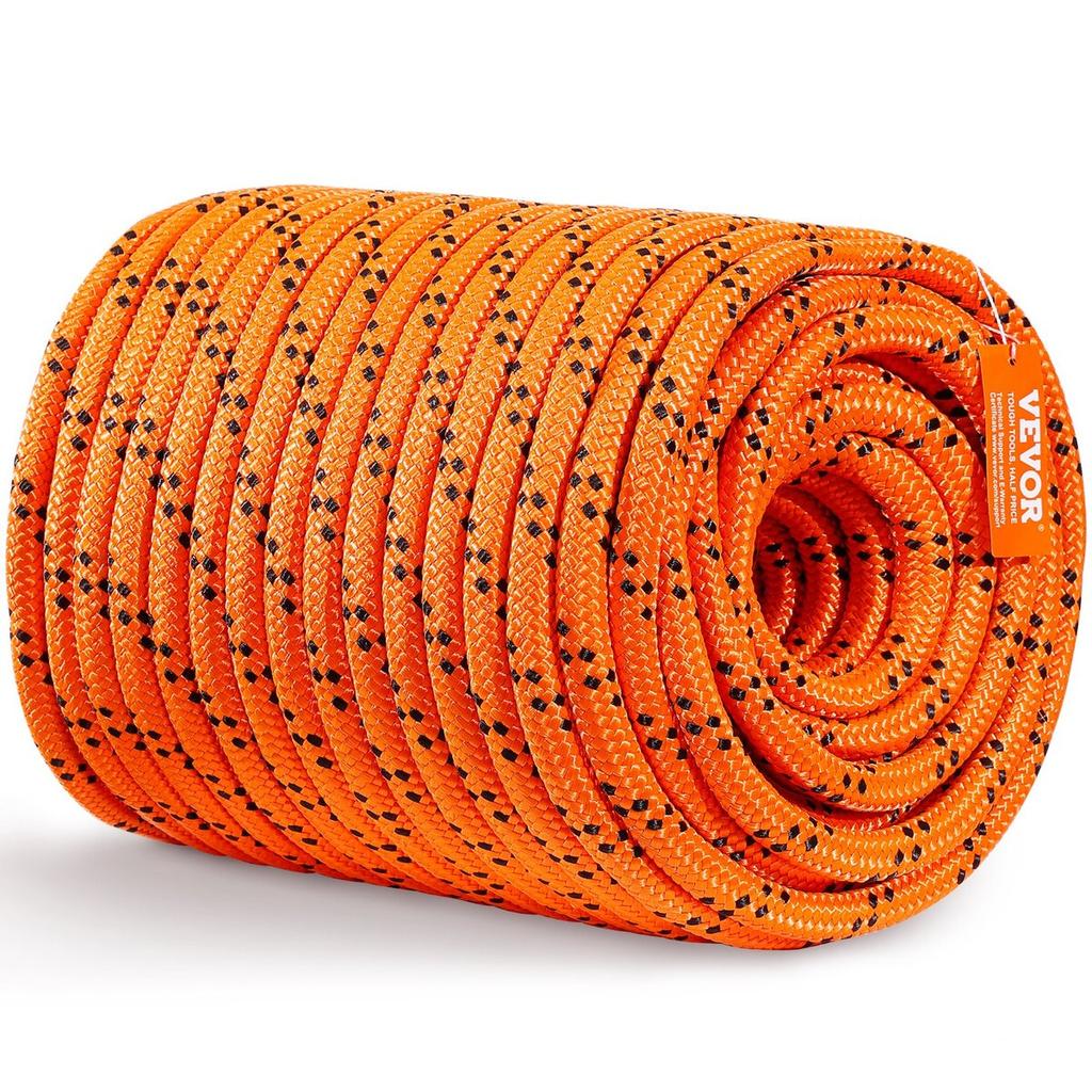 Arborist Tree Climbing Rope Double Braid Polyester 3/4" X 220' 24-Strand