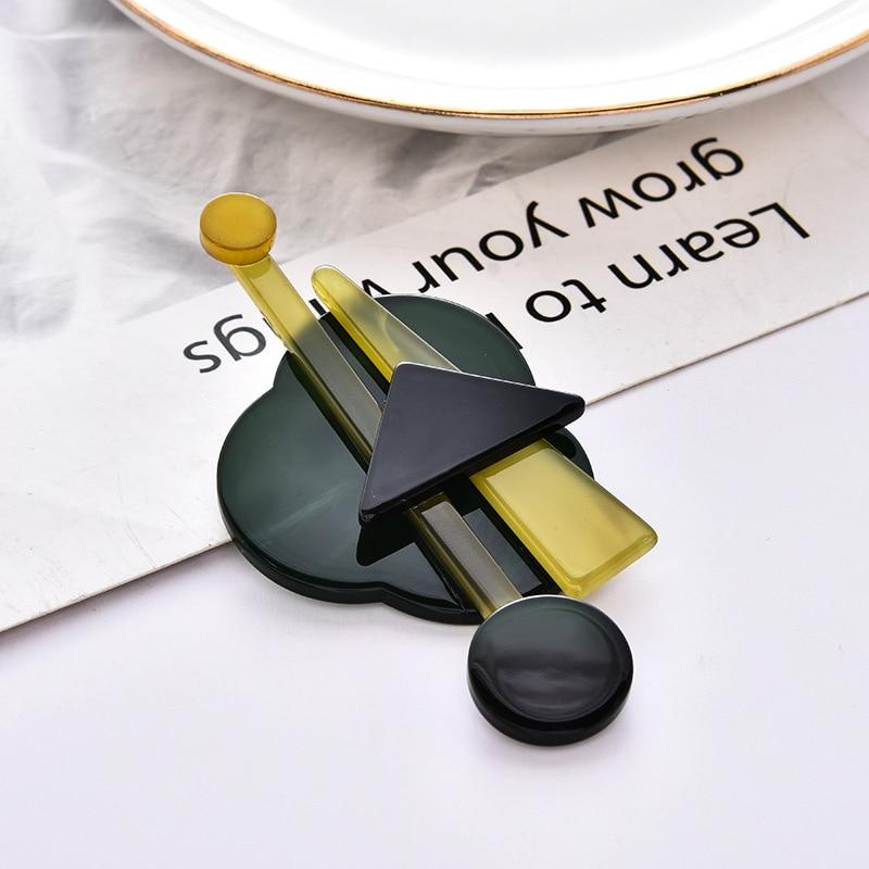 Blucome New Arrival Quality Acrylic Brooches for Women Men Clothes Bag Hijab Pins