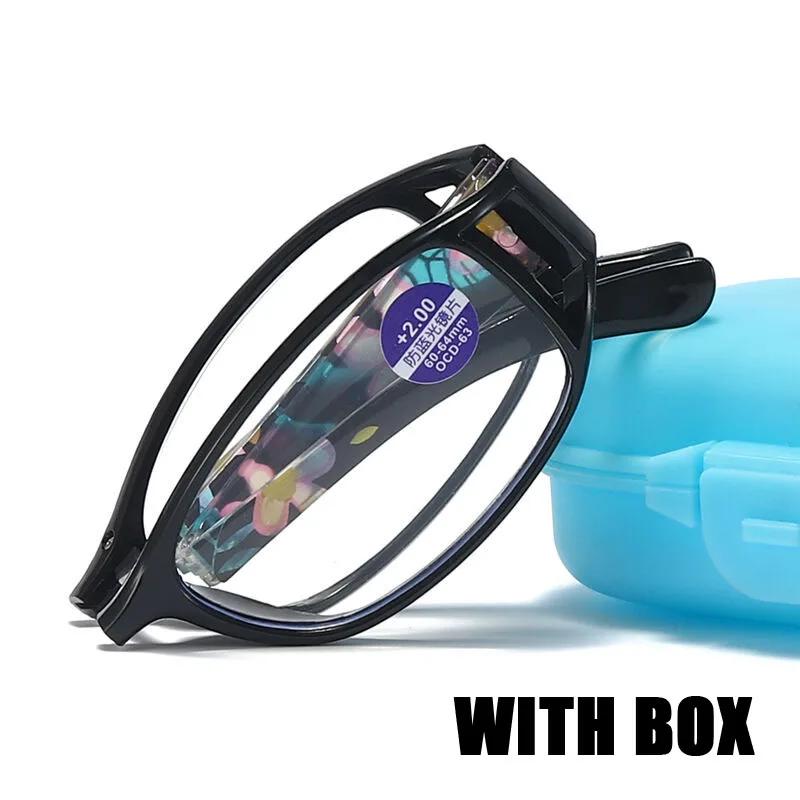 

Women Anti Blue Ray Anti-Fatigue Full Frame Portable Eyeglasses Anti-Blue Light Reading Glasses Vintage Square Frame Eyewear +1.5