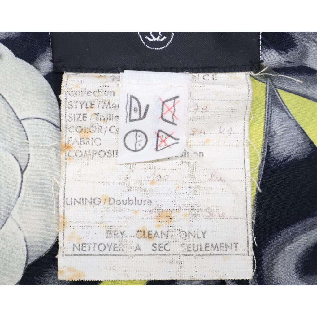 Chanel Houndstooth Vintage Short Double Jacket 9 Black WhiteUsed