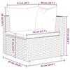 VidaXL Garden Furniture 6 Pcs with Cushions Grey Wicker, Outdoor Sofa Set, Garden Corner Sofa, 3308215