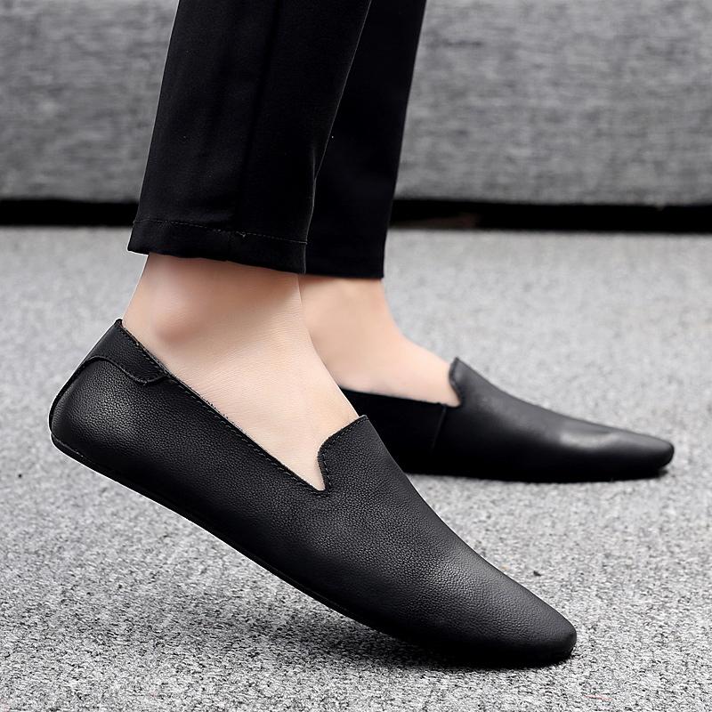 Leather Crocodile Men's Loafers Low Top Leather Shoes Casual Men's Boat Shoes Cross Border Large Men's Shoes Large Men Flat Shoe
