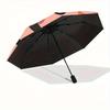 1pc Hipster Pig Automatic Folding Umbrella, Portable & Foldable Design with 8 Ribs, Casual Outdoor Accessory Halloween and Christmas gifts y