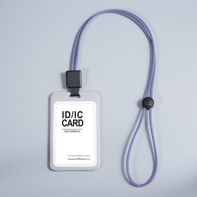 Autumn Rain Transparent Dual-Sided Retractable ID Badge Holder