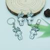 Acrylic Halloween Keychain Mushroom Girl Key Ring Crossbody Bag Pendant Keychain