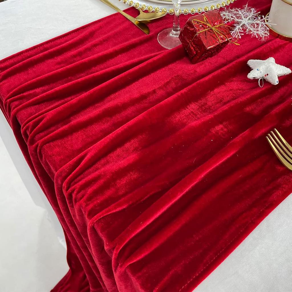 Luxurious Velvet Table Runner, Wedding Reception Baby Shower Decora, Soft Table Linen Overlay, WeddingTable Runner Room Decor