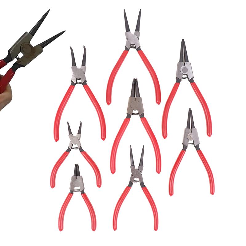 1Pcs Hand Tool 5/6/7 Inch Internal External Pliers Retaining Clip Carbon Steel Multifunctional Snap Ring Circlip Pliers
