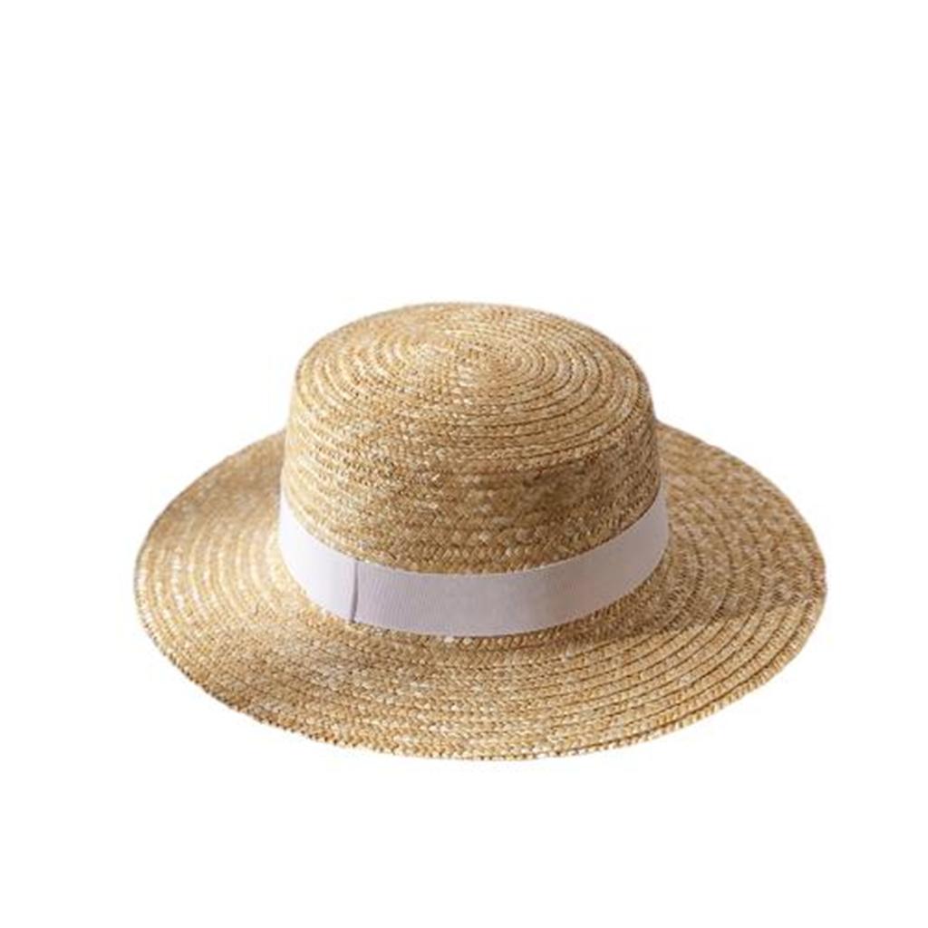 Sun Hats For Women Summer Adjustable Sun Protection Wide Brim Straw Boater Hat For Outdoor Beach Travel Fishing