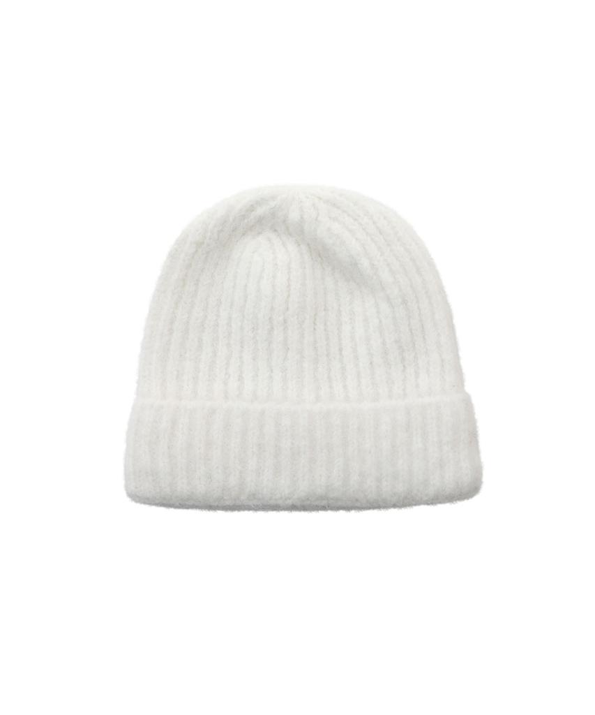 Chyami Basic Soft Wool White Beanie