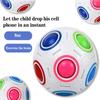 Magic Rainbow Puzzle Ball Cube Speed Ball Fun Brain-Training Stress Reliever Fidget Ball Toy Christmas For Kids And Adults
