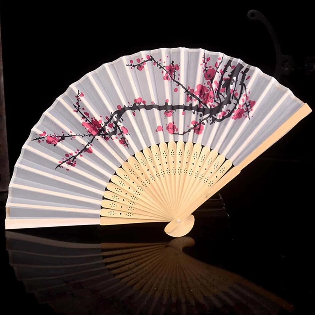 1pc/3pcs/5pcs-Vintage Folding Fan Decorative Fan Floral Pattern Folding Fan For Home Decor Art Supplies