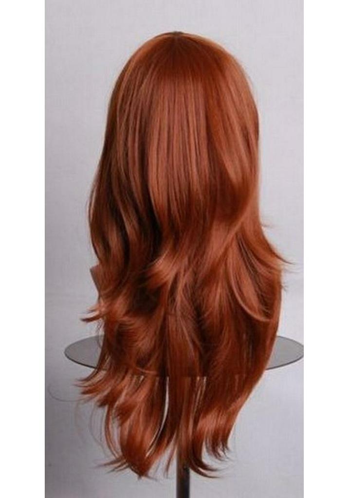 70cm Long Curly High-Temperature Silk Multi-Color Cosplay Wig Air Curl Hair in Stock
