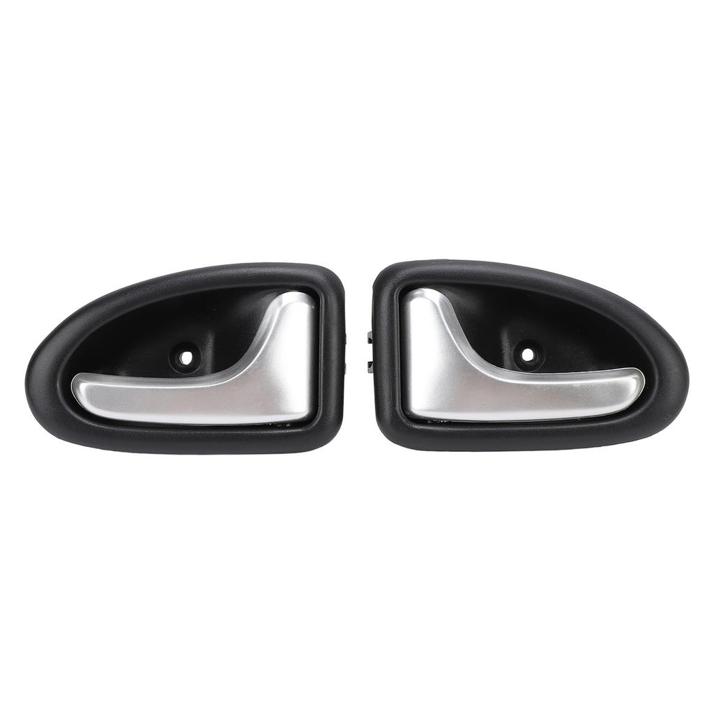 1 Pair Interior Door Handle 7700432708 Left Right Chrome Plated Inside Car Door Handle for CLIO II 1998‑2007