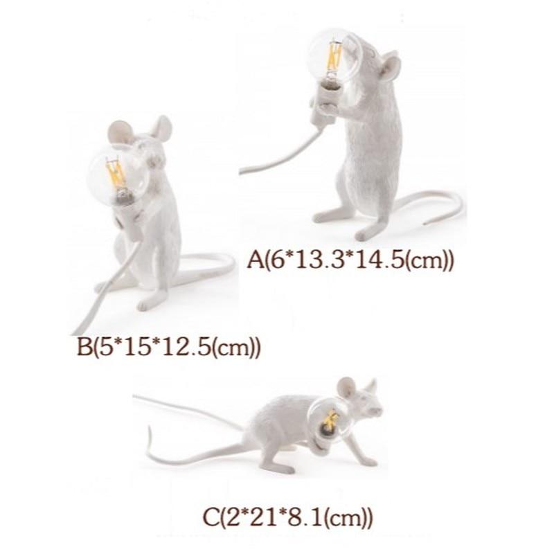1 pc Italy Designer Mouse Table Resin Table Lamps Bedroom Decorative Floor